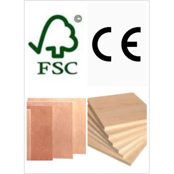 Contraplacado Laminado / Contraplacado Comercial Poplar Core E1 Cola